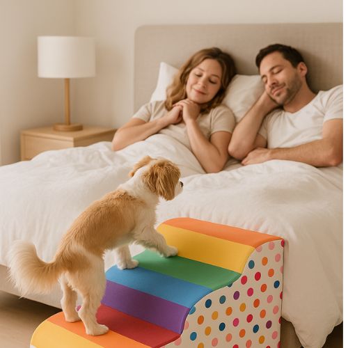 Escalier pour chiens | Coloré