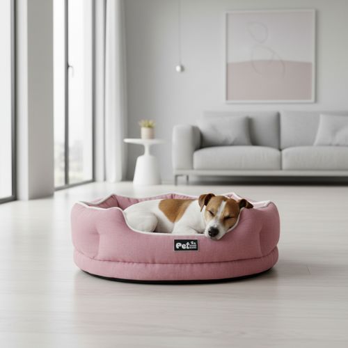 panier-orthopedique-chien-dehoussable-rose-cozy