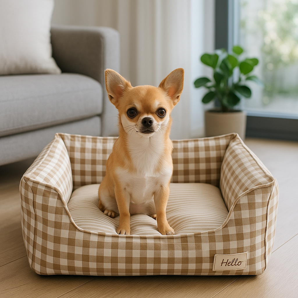 panier-pour-chien-dehoussable-a-carreau-beige