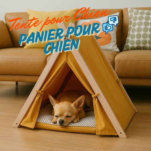 Tente pour chien confortable - Alternative au panier classique pour chiens anxieux