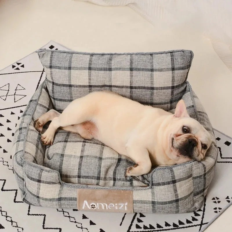 canape-chien-dehoussable-gris