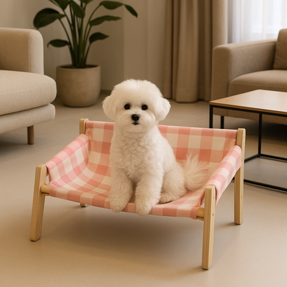 canape-pour-chien-en-bois-a-coussins-doux-rose