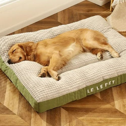 coussin-chien-XXL-moelleux-vert