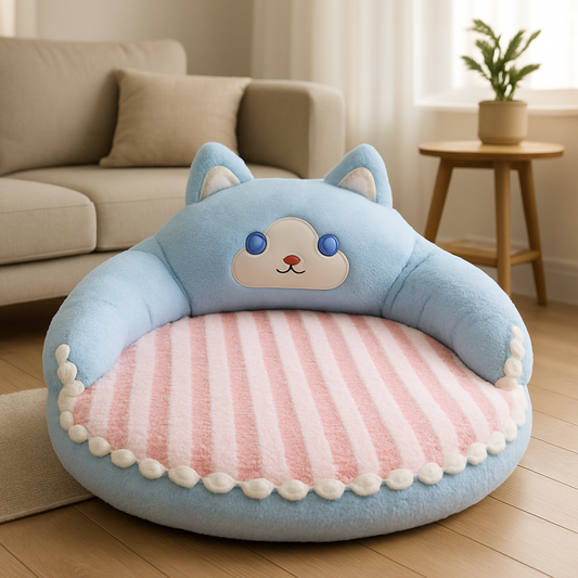 Coussin pour chien déhoussable | Rond