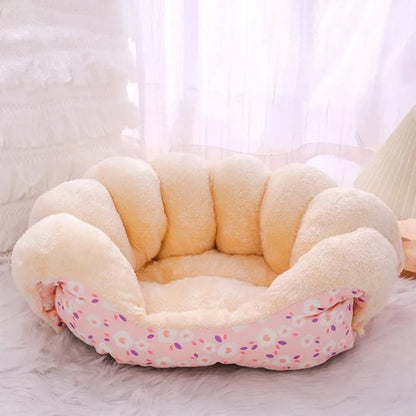 fauteuil-chien-royal-confort-rose-fleuri