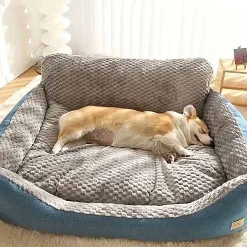 Grand canapé pour chien Cozy-Protect avec bords surélevés anti-anxiété