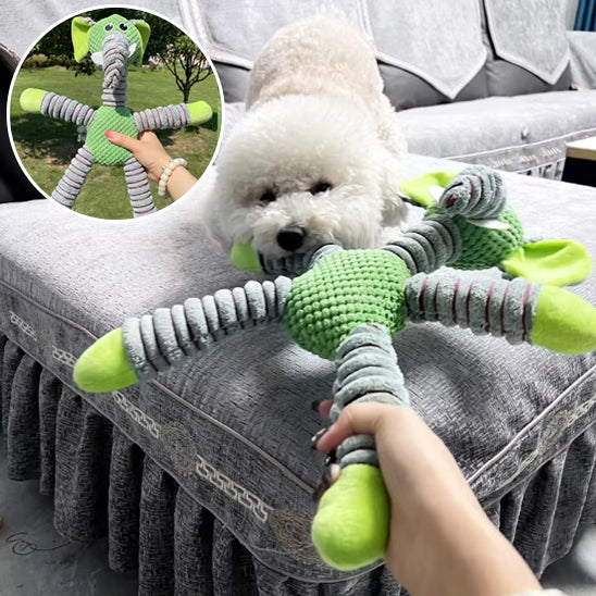 peluche-pour-chien-ludique-verte