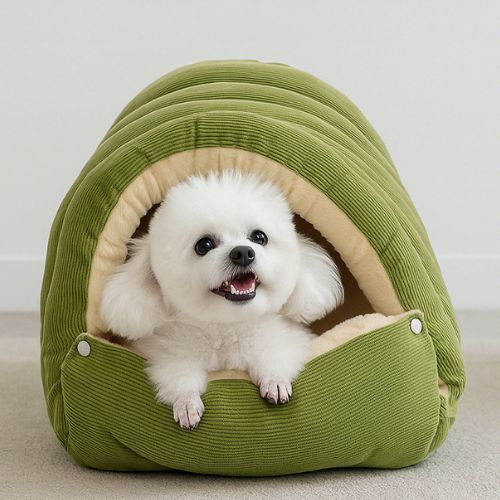 tente-pour-animaux-cocooning-vert-brun